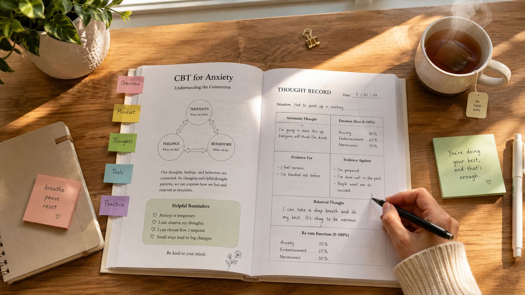 10 Best CBT for Anxiety Worksheets (Free Resources 2026)